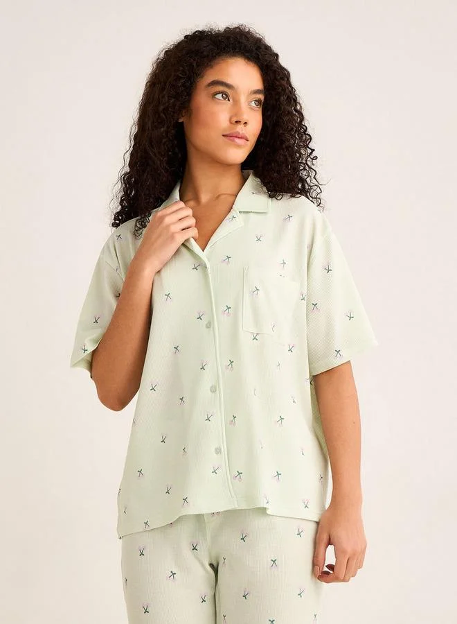 Splash FAV Pyjama Set Button-Down Shirt & Pants